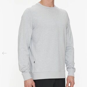 Vuori Men's Ponto Performance Crew Neck Sweater Platinum Heather